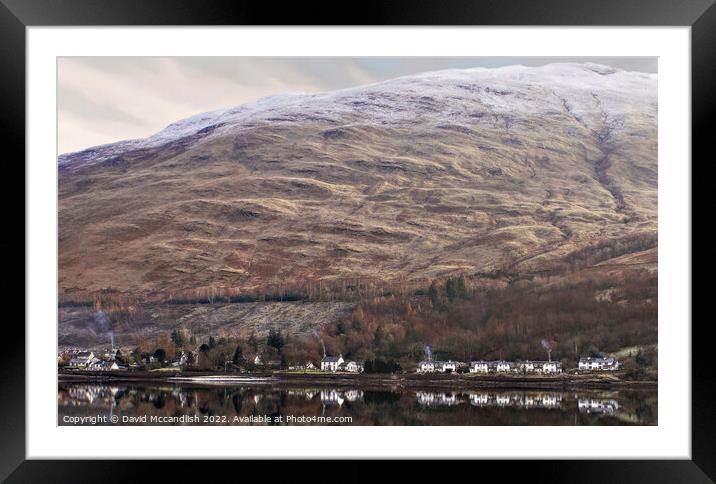 Arrochar on Loch Long Framed Mounted Print by David Mccandlish