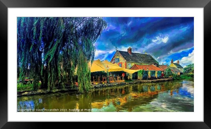 Kennet and Avon Canal Framed Mounted Print by David Mccandlish