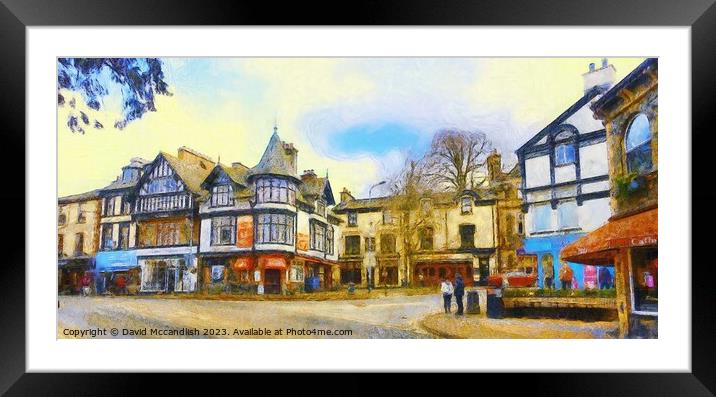 Bowness on Windermere  Framed Mounted Print by David Mccandlish
