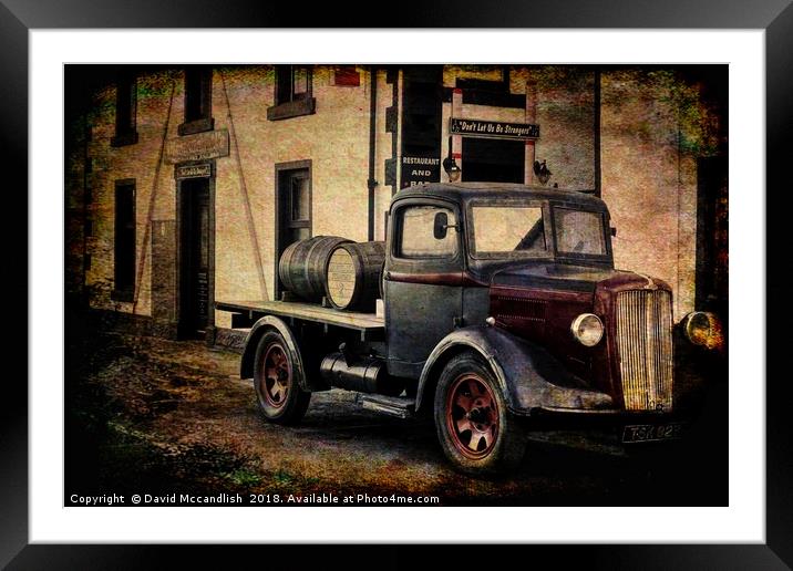      Whisky Delivery                           Framed Mounted Print by David Mccandlish