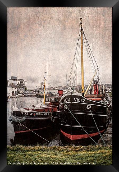 Boats with History                         Framed Print by David Mccandlish