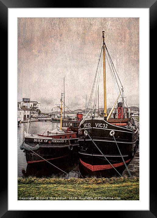 Boats with History                         Framed Mounted Print by David Mccandlish