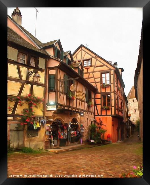 Riquewihr Alsace France Framed Print by David Mccandlish