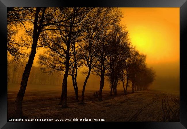 Fog approaching - 1 Framed Print by David Mccandlish