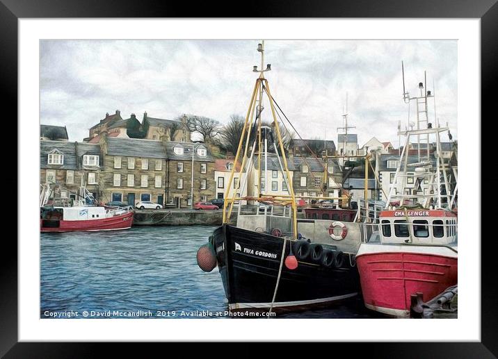 Harbour at Pittenweem Framed Mounted Print by David Mccandlish