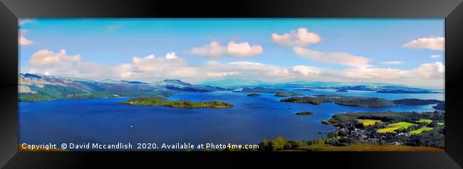 Loch Lomond from Beinn Dubh Framed Print by David Mccandlish