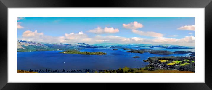 Loch Lomond					 Framed Mounted Print by David Mccandlish