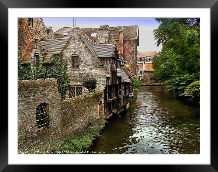 Bruges and its Beauty Framed Mounted Print by David Mccandlish