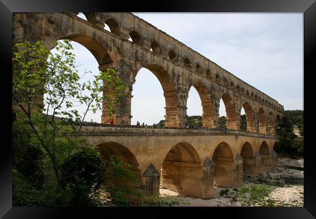Pont Du Gard - France Framed Print by Christiane Schulze