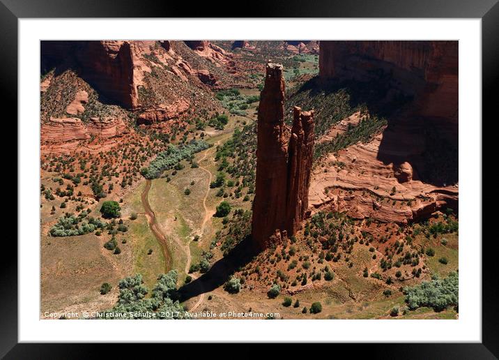Amazing Spider Rock Framed Mounted Print by Christiane Schulze