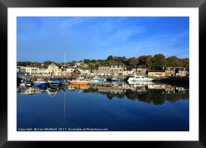 Padstow Harbour in Cornwall, England. Framed Mounted Print by Carl Whitfield