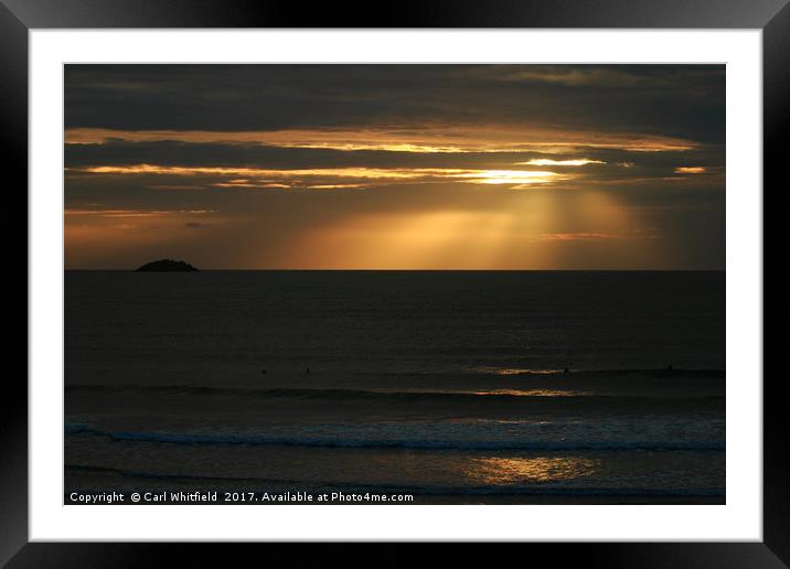 Ray of Light Framed Mounted Print by Carl Whitfield
