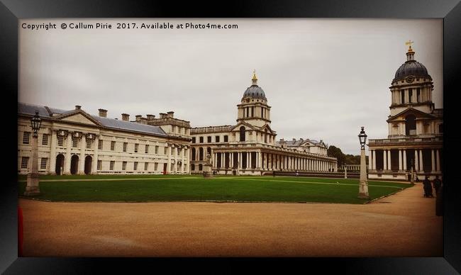 Old Royal Naval College Framed Print by Callum Pirie