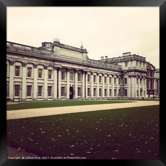 Old Royal Naval College in Greenwich, London Framed Print by Callum Pirie
