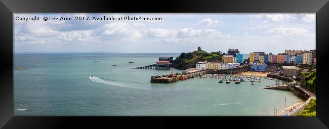 Tenby Harbour Framed Print by Lee Aron