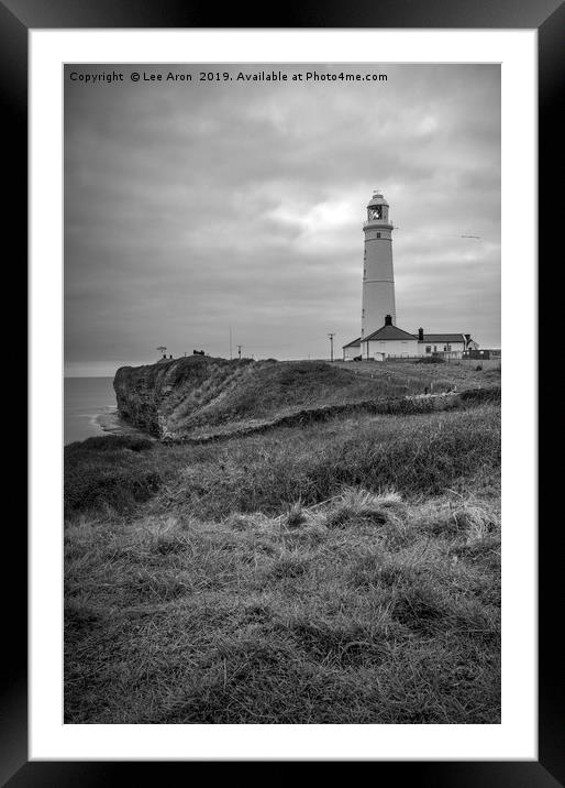 Nash Point Lighthouse  Framed Mounted Print by Lee Aron