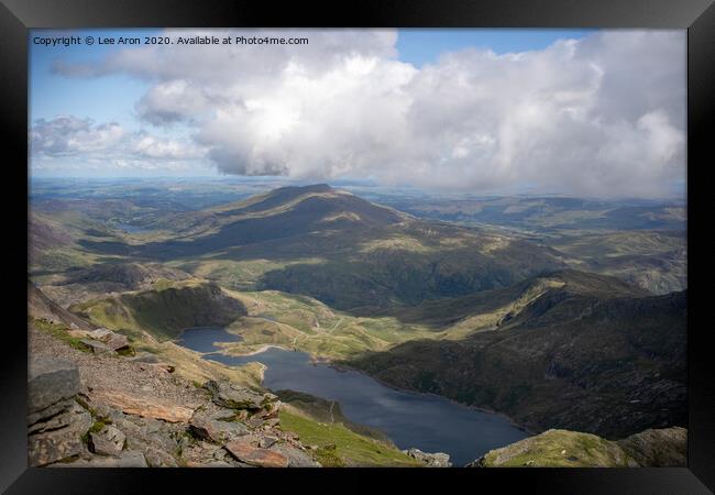 Mountain's of North Wales Framed Print by Lee Aron