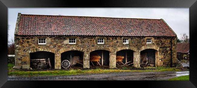 Rustic Horse Cart Storage Framed Print by Mathew Rooney