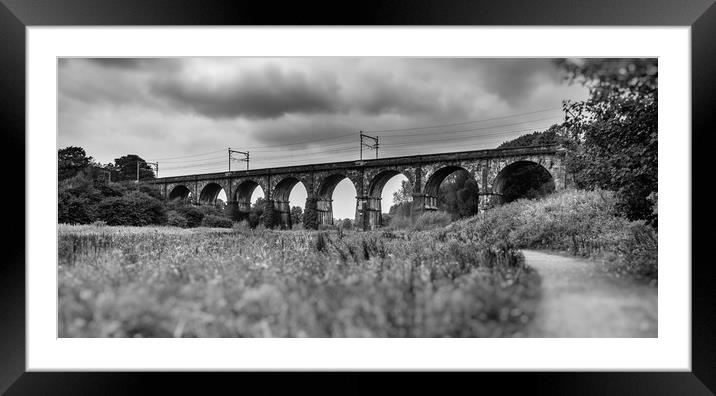 The Sankey Viaduct  Framed Mounted Print by Andrew George