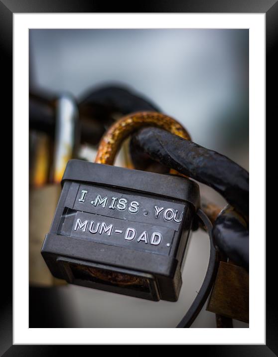 A padlock with the words 