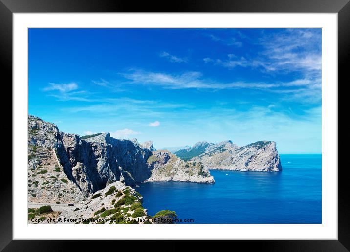 Cap de Formentor Majorca, Spain Framed Mounted Print by Peter Stephenson