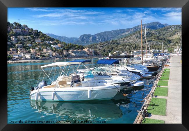 Soller Marina                                     Framed Print by Peter Stephenson