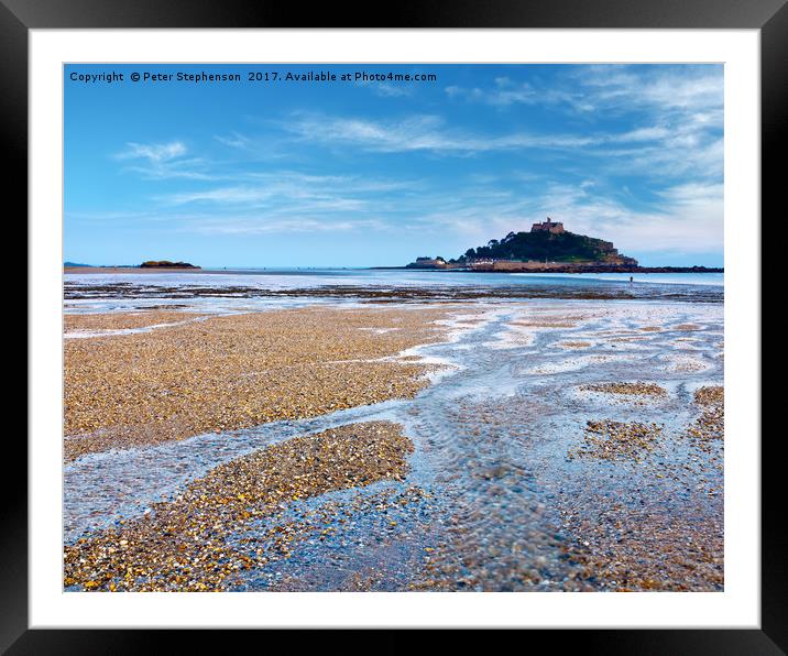 St Micheal's Mount Cornwall Framed Mounted Print by Peter Stephenson
