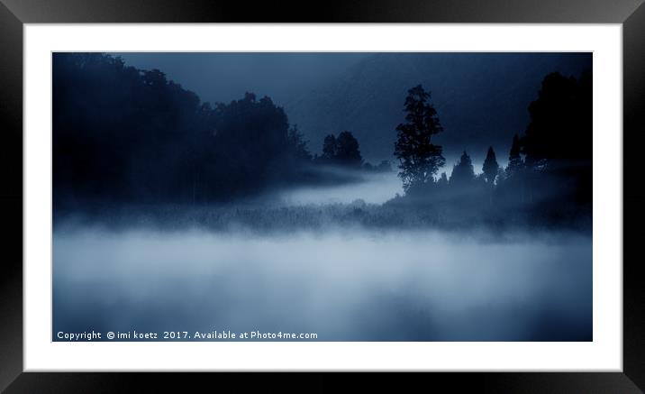 Lake Matheson.....New Zealand Framed Mounted Print by imi koetz