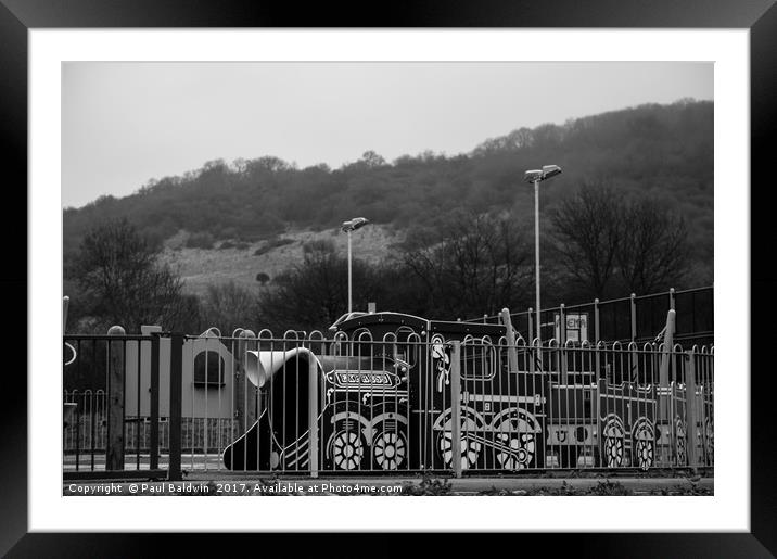 Ghost Train by Cleeve Hill Framed Mounted Print by Paul Baldwin