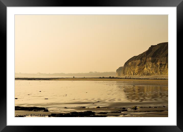 The Golden Yorkshire Coast Framed Mounted Print by Paul Baldwin
