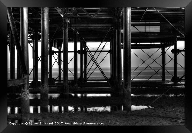 Under The Pier Cleethorpes Framed Print by Symon Smithard