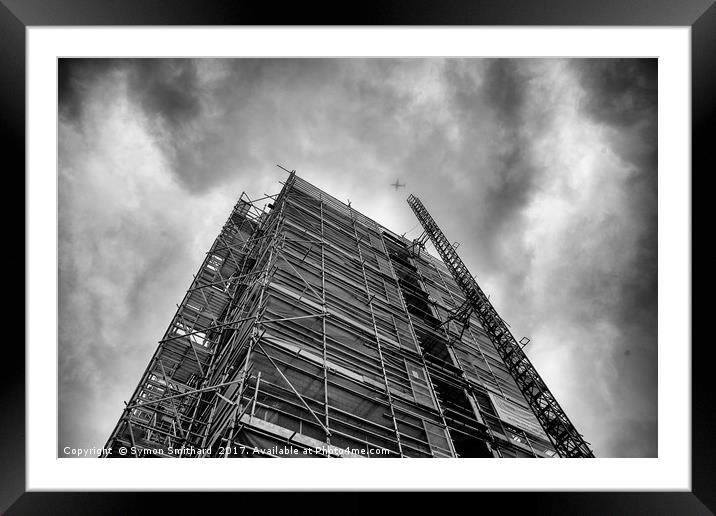 Scaffolding Structure Framed Mounted Print by Symon Smithard
