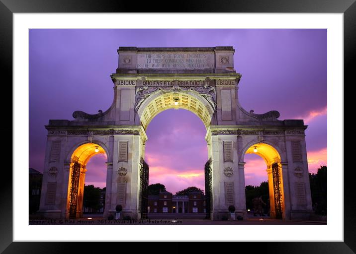 The Arch Framed Mounted Print by Paul Herron
