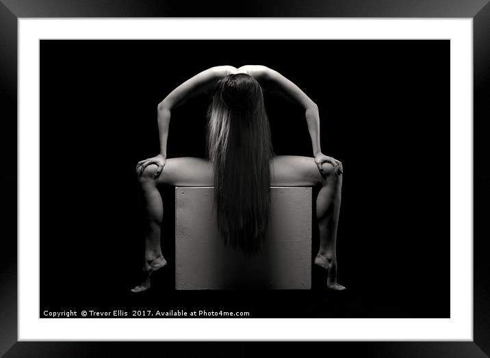 naked on a box Framed Mounted Print by Trevor Ellis