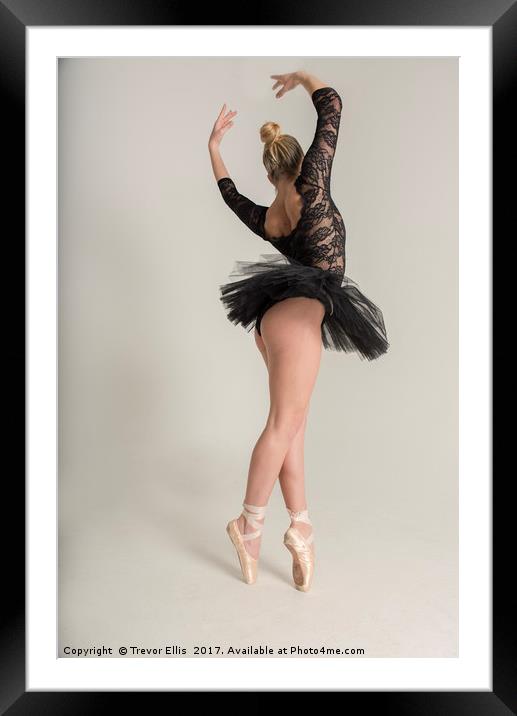Ballet Dancer Framed Mounted Print by Trevor Ellis
