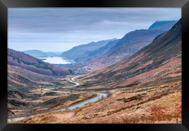 Glen Docherty and Loch Maree Framed Print by John Frid