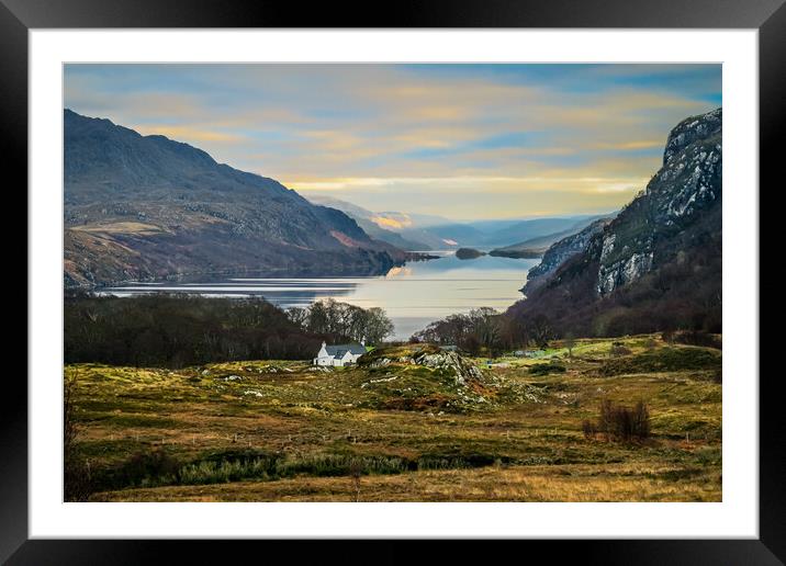 Loch Maree looking eastwards Framed Mounted Print by John Frid