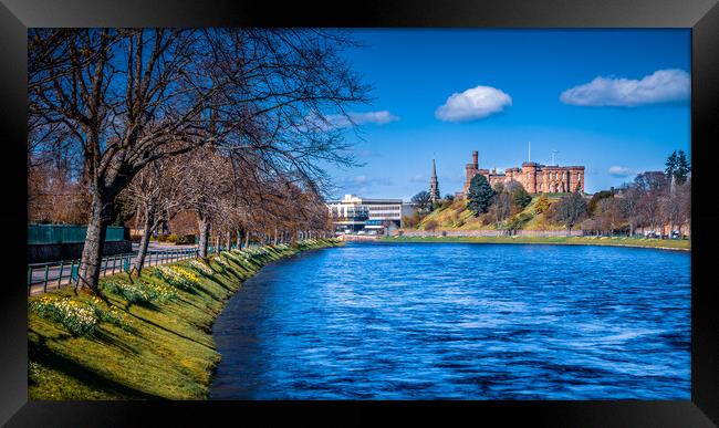 Inverness Castle and River Ness Framed Print by John Frid