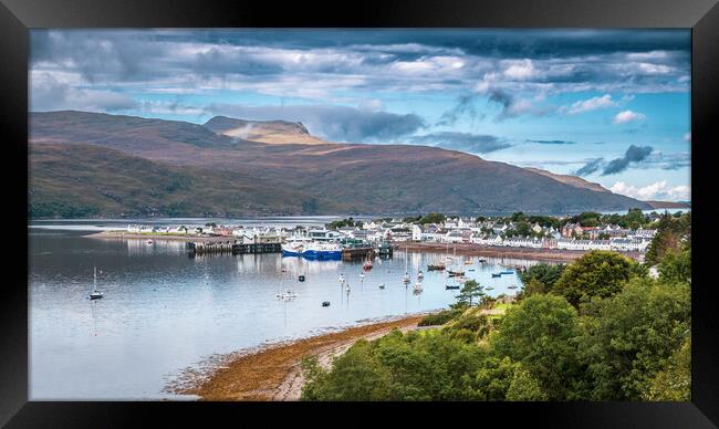 Ullapool and Loch Broom Panorama Framed Print by John Frid