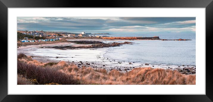 Tranquil Sunrise Over Colourful Hopeman Bay Framed Mounted Print by John Frid