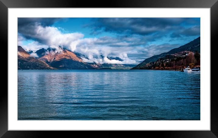 Lake Wakatipu Panorama Framed Mounted Print by John Frid