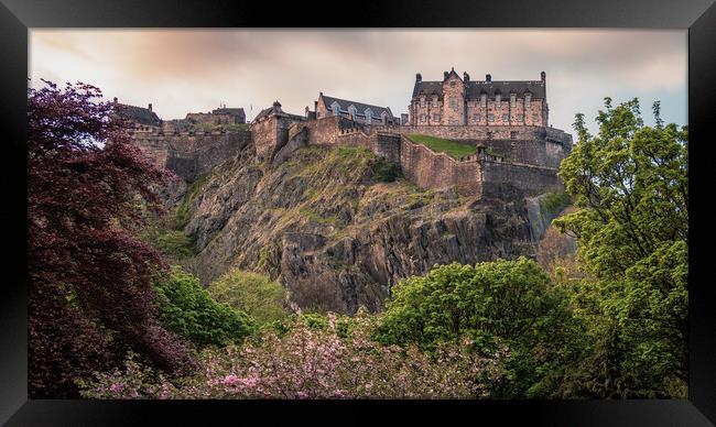 Imposing Edinburgh Castle Framed Print by John Frid