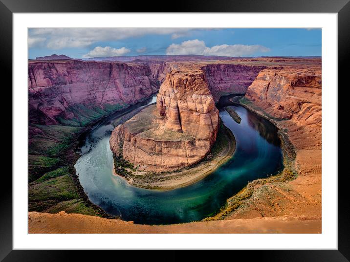 Horseshoe Bend on the Colorado River Framed Mounted Print by John Frid