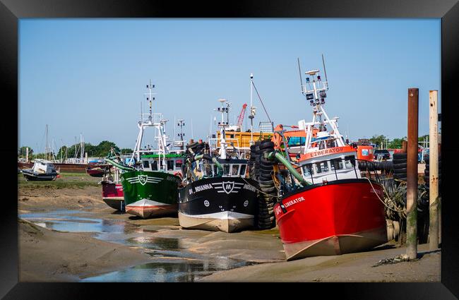 Fishing Boats at Leigh-on-Sea Framed Print by John Frid