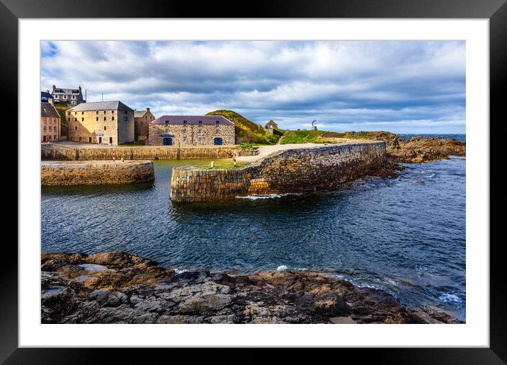 Harbour at Portsoy Framed Mounted Print by John Frid