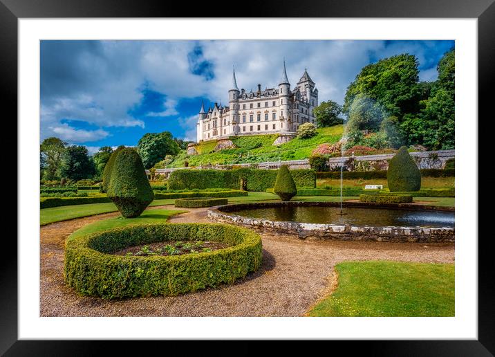 Dunrobin Castle Scottish Highlands Framed Mounted Print by John Frid