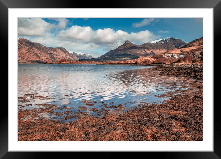 Loch Leven and the Pap of Glencoe Framed Mounted Print by John Frid