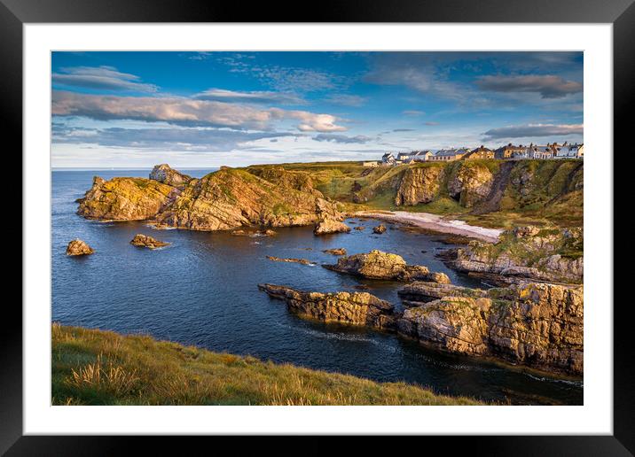 The Bay at Portknockie Framed Mounted Print by John Frid
