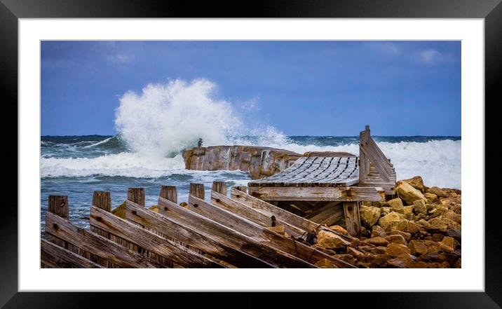 Lossiemouth Storm Framed Mounted Print by John Frid