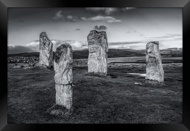 Callanish Standing Stones - Isle of Lewis Framed Print by John Frid